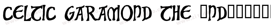Celtic garamond the 2nd字体转换